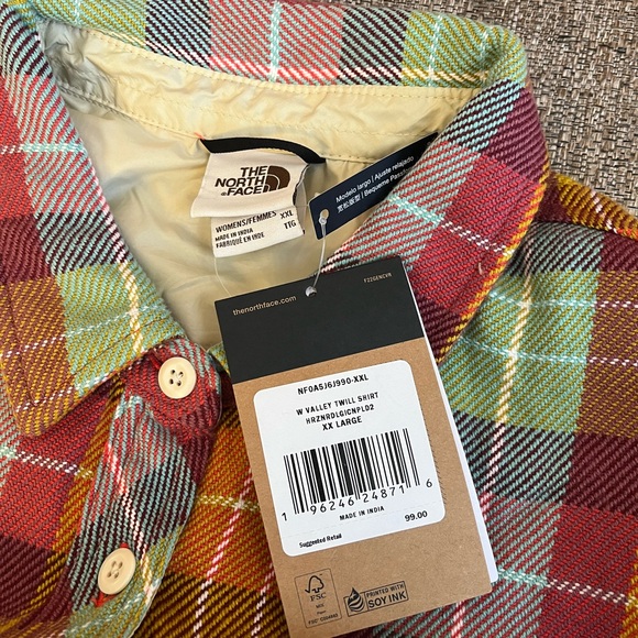 ❣️🆕 The North Face Valley Twill Flannel Plaid Shirt❣️ - Picture 9 of 11